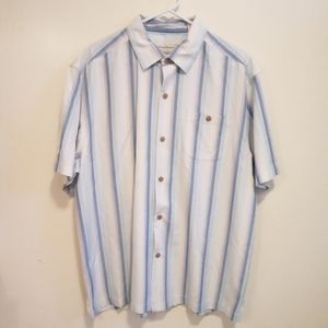 Tommy Bahama silk button down shirt original fit